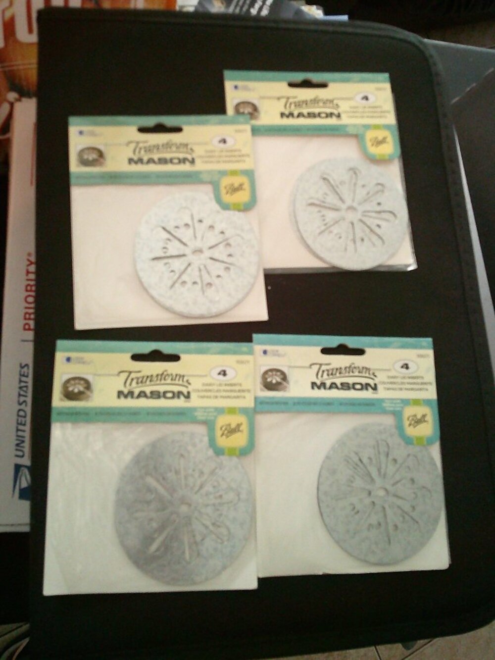 Ball Mason Lid Inserts 4 packs Daisy Craft Candle Replacement Lid Inserts(005)